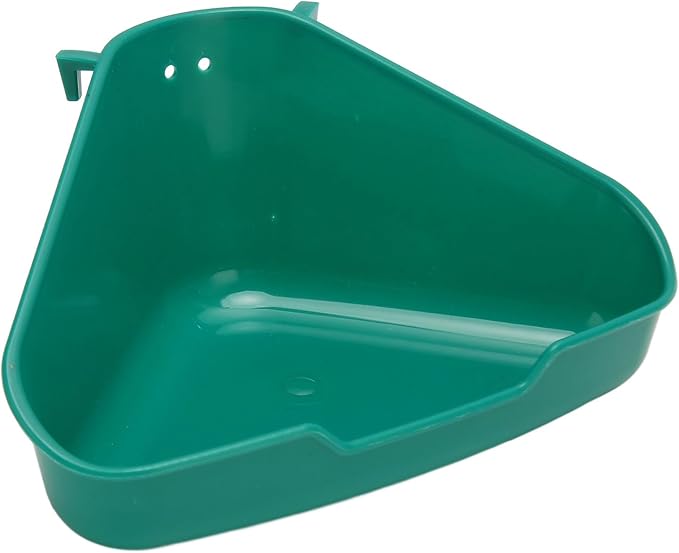 Small Animal Corner Litter Box, Fanshaped Rabbit Litter Box Odorless Reinforced Sturdy for Guinea Pigs (Small)