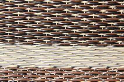 Mad Mats Traditional Outdoor Rug, Reversible Plastic Mat (5' x 8', Navajo - Brown)