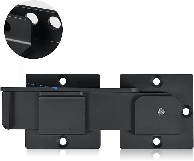 7.5" Flip Gate Latch Lock with Padlock Holes, 4mm Heavy Duty Aluminum Alloy Door Latch for Outdoor Wooden Fence, Swing and Sliding Open Gate, Double Gate, Barn Door, Shed, Vinyl Fence, Yard