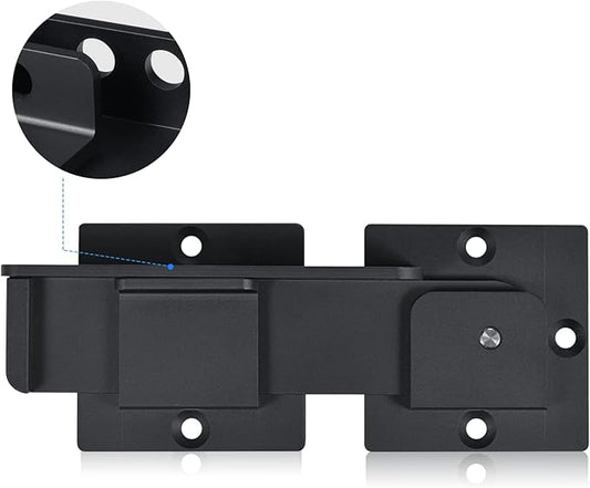 7.5" Flip Gate Latch Lock with Padlock Holes, 4mm Heavy Duty Aluminum Alloy Door Latch for Outdoor Wooden Fence, Swing and Sliding Open Gate, Double Gate, Barn Door, Shed, Vinyl Fence, Yard
