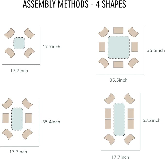 BPS 4-in-1 Metal Raised Garden Bed, 5x2 FT Galvanized Planter Raised Beds for Vegetables, Flowers 17" Extra Tall