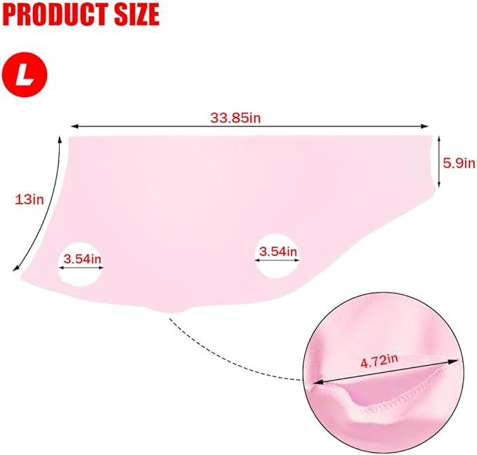 Spandex Goat Tube for Show Goats - Show Livestock Supplies: Goat Covers & Blankets Rich in Color (Medium, Large) (Pink, Large)