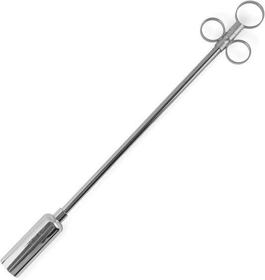 Jeffers Livestock Balling Gun with Metal Head, 16.5" Long – Durable Chrome Plated Brass Tool for Cattle, Sheep, Goats, Aluminum Handle and Reinforced Head for Easy Use, Farm and Barn Supplies