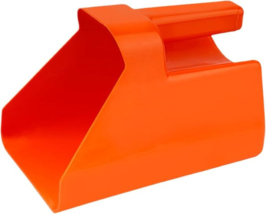 Feed Scoop – Livestock Grain Transfer Shovel, Stackable Large Measuring Scoop, Ergonomic Handle Design, Heavy-Duty Farm Feeding Tool, Premium Animal Feeding Supplies for Horses, Goats, Sheep
