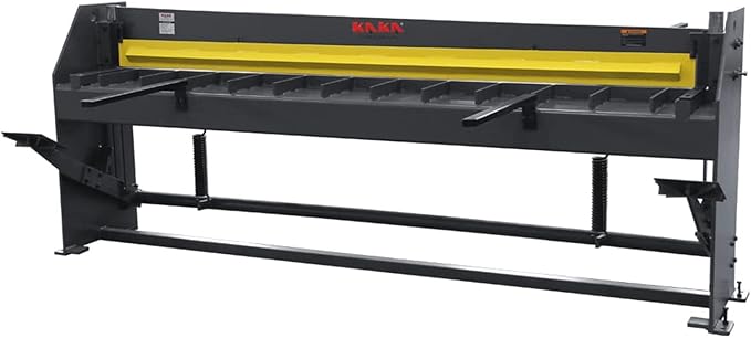 KAKA INDUSTRIAL Sheet Metal Shear- 98-Inch Heavy Duty Stomp Shear Machine for Cutting 18 Gauge (0.047 Inch) Steel, 16-Gauge (0.06 Inch) Aluminum and Copper, Foot Pedal Operated Q01-9818B