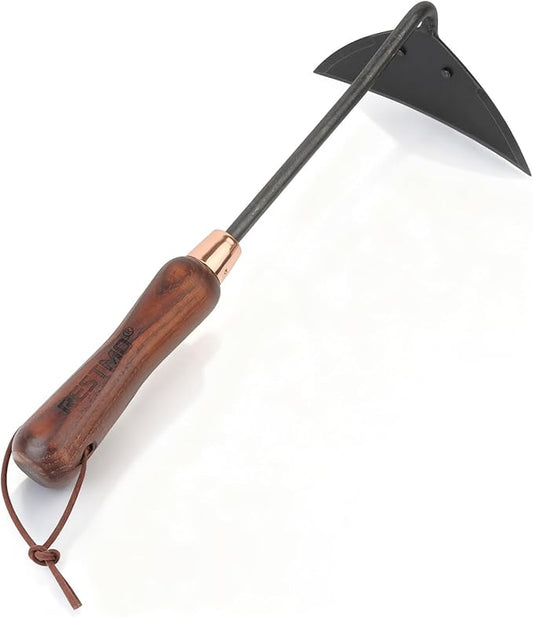 RESTMO Heavy Duty Hoe Garden Tool, Suitable for use on Hard Soil, Thickened Garden Hoe for Weeding, Digging Trenches, Planting Vegetables, and Loosening Soil