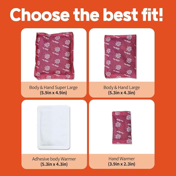 Body & Hand Warmers (20, 30, 40 Bulk Pack) - R.O.K. Army Tested Standard Issue Quality - Long Lasting Heat, Non-Adhesive, Disposable, Air-Activated Warmers for Camping, Cold Weather, Skiing, Hiking