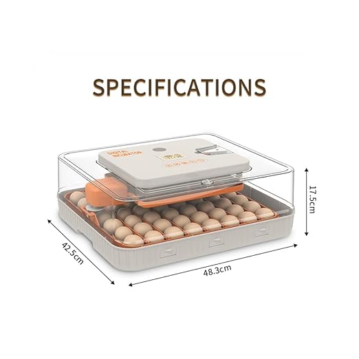 HOWOOlUA 56 Egg Incubator for Hatching Eggs with Auto Turn, Temp & Humidity Control, Built-in Candler Large Capacity Egg Incubator for Chicken Duck Goose Eggs