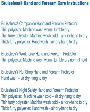 Bruiseless® Hot Shop Hand and Forearm Protector, Fire, Cut, and Puncture Resistant. Impact-Absorbing System