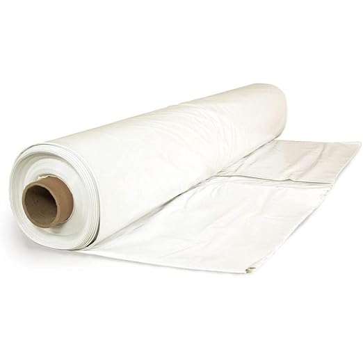Farm Plastic Supply - Flame Retardant Plastic Sheeting - 6 Mil - (12' x 100') - Thick Plastic Sheeting, Heavy Duty Plastic Film, Drop Cloth Vapor Barrier, Construction Poly Cover Covering