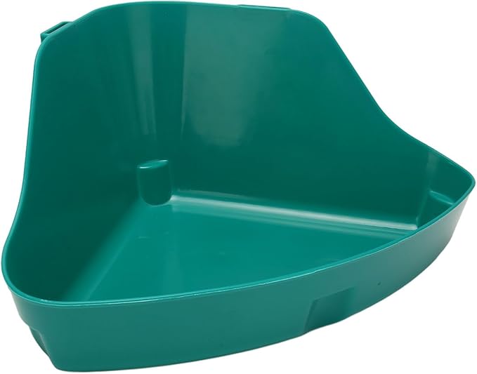 Small Animal Corner Litter Box, Fanshaped Rabbit Litter Box Odorless Reinforced Sturdy for Guinea Pigs (M)