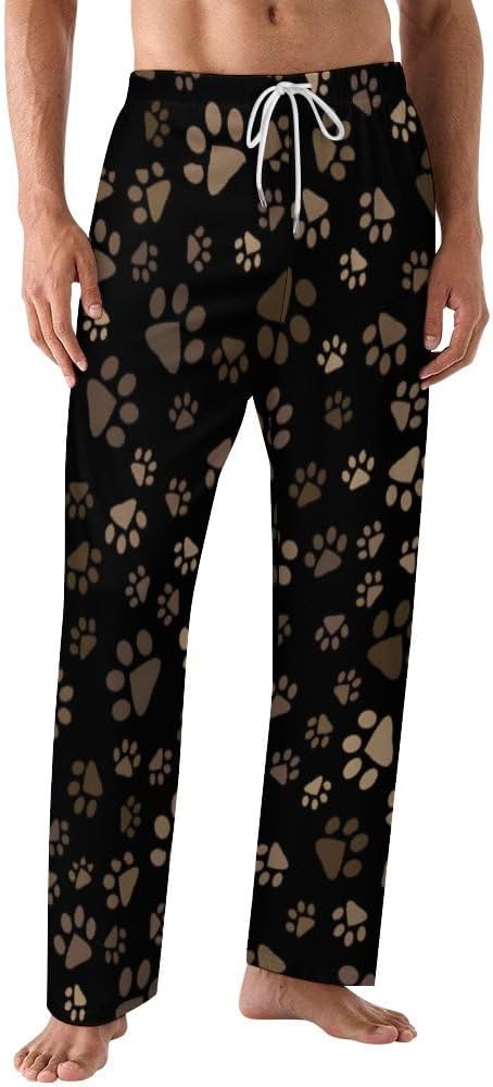 Funny Mens Pajama Pants Lightweight Soft Lounge Pant Sleep Pj Bottoms for Men With Pockets
