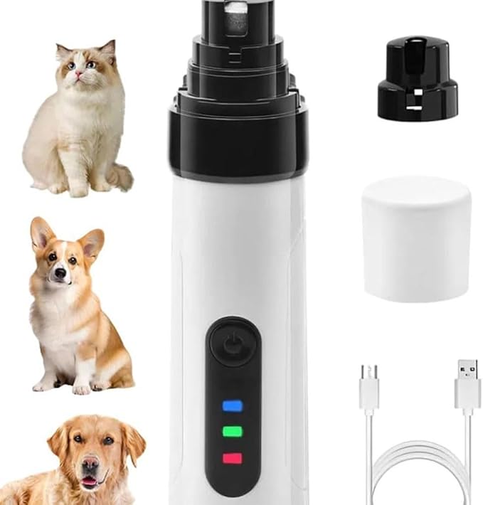 Silent Groom Pro,Silent Groom Pro Nail Grinder,2025 New Mute USB Rechargeable Pet Nail Trimmer,Pet Claw Beauty Trimming Tool, Equipped With 2-Speed, 3-Port, and Long Battery,Safe Claw Trimming at Home