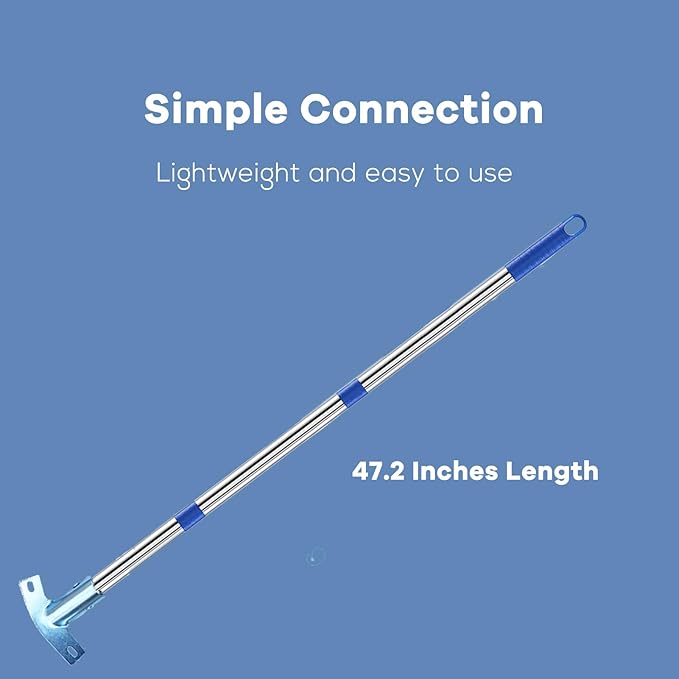 Chicken Poop Scooper,Big Sifting Shovel for Farm Chicken and Coop Goat Stall,Metal Chicken Scooper Cleaning, Chicken Coop Rake with Long Handle(40 1/2'').