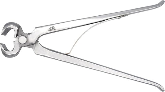 Equine Care Spring-Loaded Hoof Nippers – Chrome Vanadium Steel Farrier Tools | 10″ & 12″ Hoof Trimmers with Ergonomic Grip for Foals, Ponies, Miniature Horses, Donkeys, Goats & Livestock (10 inch)