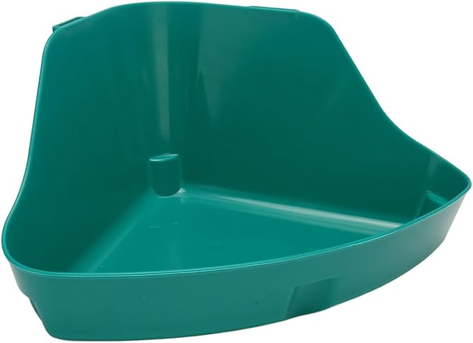 Small Animal Corner Litter Box, Fanshaped Rabbit Litter Box Odorless Reinforced Sturdy for Guinea Pigs (M)