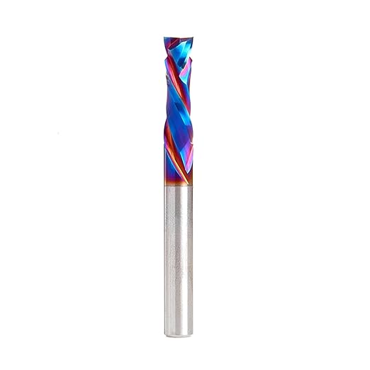 Amana Tool Spektra Extreme Tool Life Solid Carbide CNC Compression Spiral Router Bit, 46170-K, 1/4 D x 7/8 CH x 1/4 Shank x 2-1/2 Inch Long 2 Flute