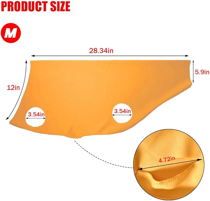 Spandex Goat Tube for Show Goats - Show Livestock Supplies: Goat Covers & Blankets (Orange, Medium)