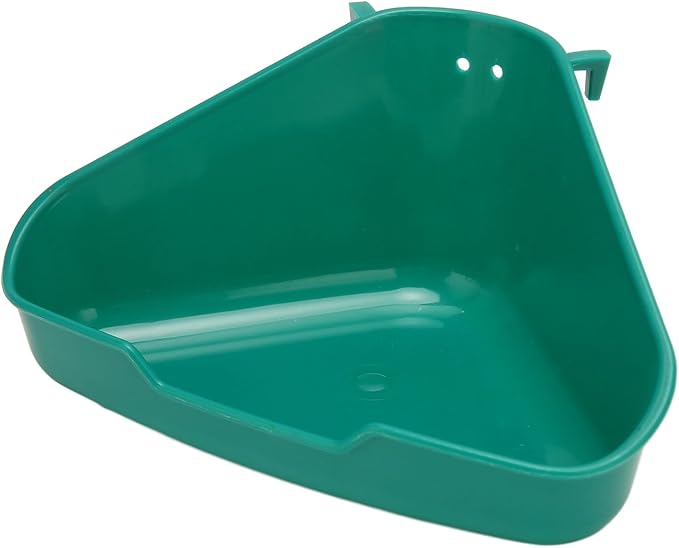 Small Animal Corner Litter Box, Fanshaped Rabbit Litter Box Odorless Reinforced Sturdy for Guinea Pigs (Small)