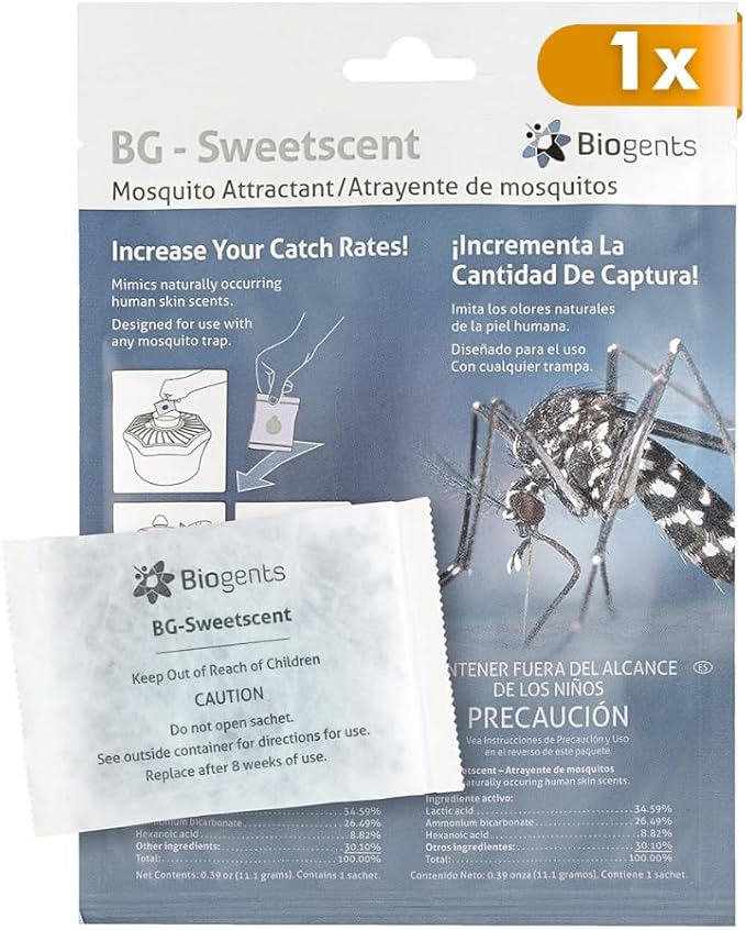 Biogents Sweetscent • Mosquito Attractant • Mosquito Lure • Magnet • Compatible with All Traps - Last up to 2 Months