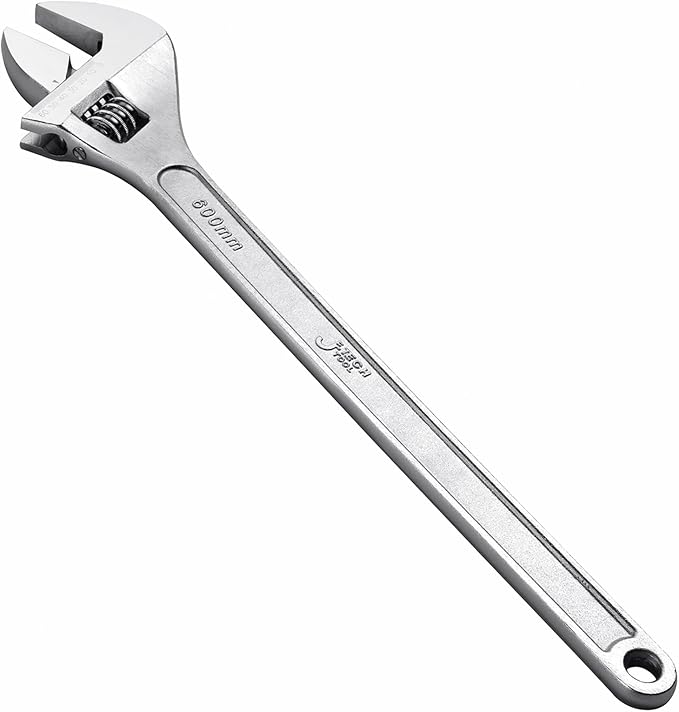 Jetech 24-Inch Adjustable Wrench - Professional Heavy Duty Chrome Vanadium Steel Shifter Spanner with Inch/Metric Scale Wide Caliber Opening