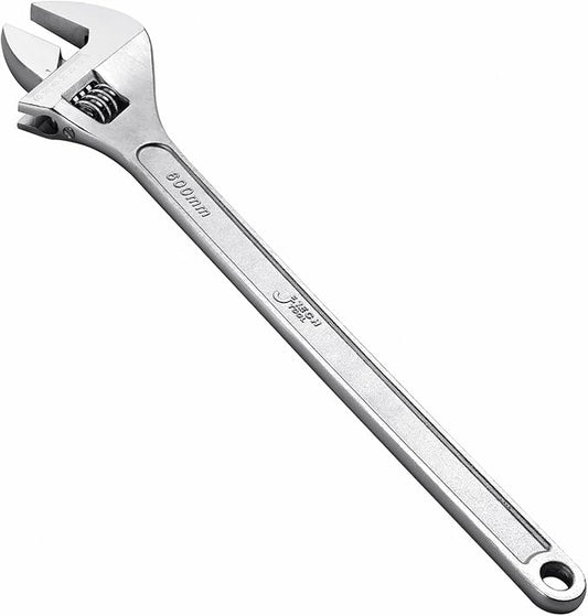 Jetech 24-Inch Adjustable Wrench - Professional Heavy Duty Chrome Vanadium Steel Shifter Spanner with Inch/Metric Scale Wide Caliber Opening