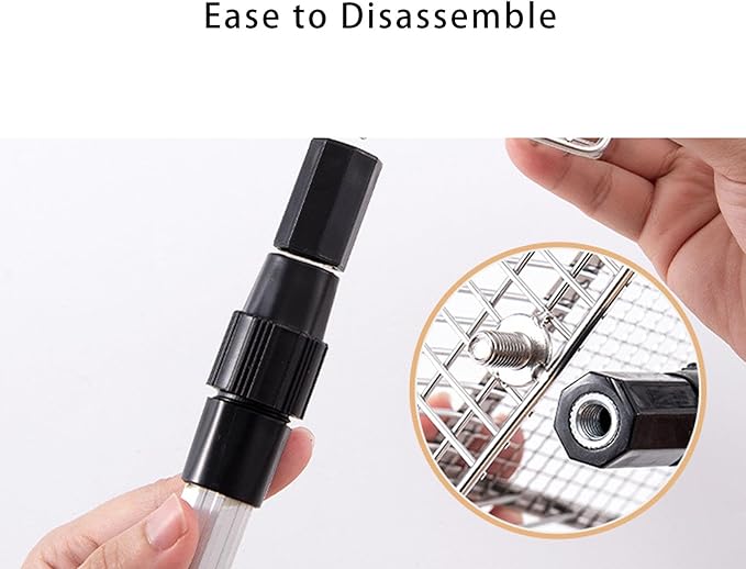 Chicken Poop Scooper,Anti Stick Stainless Steel Stretchable Long Handle Sifting Shovel Chicken Coop Accessories Cleaning Tools