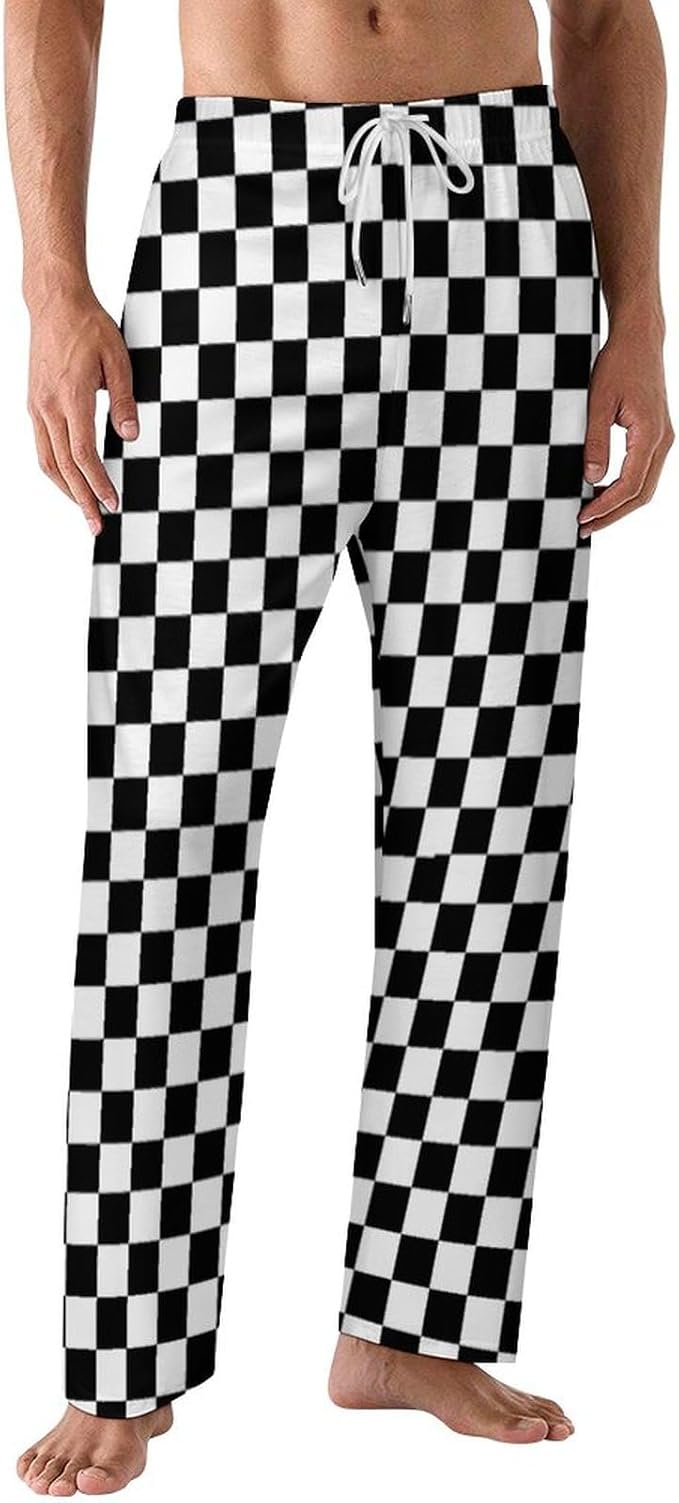 Funny Mens Pajama Pants Lightweight Soft Lounge Pant Sleep Pj Bottoms for Men With Pockets