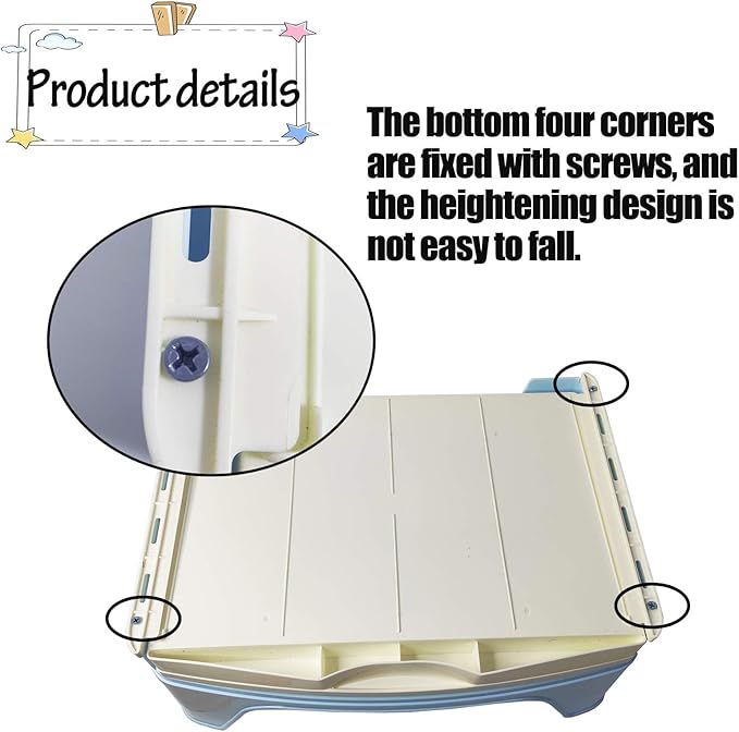 kathson Large Rabbit Litter Box Trainer, Potty Corner Toilet with Drawer Bigger Pet Pan for Adult Hamster, Guinea Pig, Ferret, Galesaur, Bunny and Other Animals (Blue)