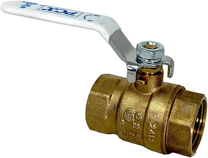 PROCURU 3/4-Inch FIP (FxF) Female Threaded Brass Ball Valve, Heavy Duty Shut-Off, Certified Safe for Potable Water, 600 WOG