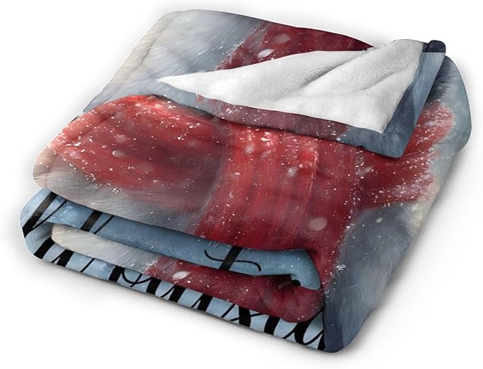 Penguin Blanket Gifts for Girls Boys Throw Cozy Plush Fleece Flannel Lightweight Fuzzy Party Blankets for Women Men 60"X50"
