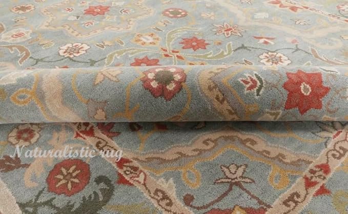 Handmade Tufted 100% Wool Area Rug Traditional Rug Bedroom Living Room Office for Luxury Home (Multi, 8' x10')