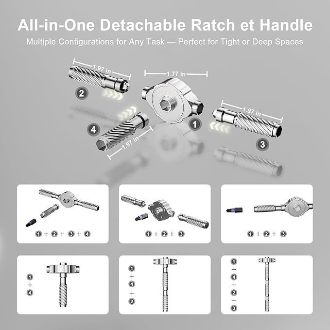 40 in 1 Magnetic Screwdriver Set,Portable Ratcheting Screwdriver Set with Storage Case,S2 Steel Multi Bit Magnetic Drive Set,DIY Detachable Precision Repair Tool Kit for Home & Professional Use