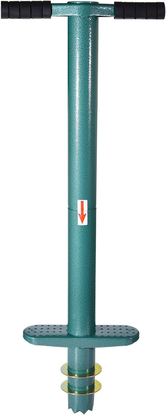 Sod Plugger Bulb Planter Planting Tool, Easy to Assemble Garden Trasnplanter with Serrated Base for Planting Grass Plug for Digging Holes Tulips, Daffodils, Iris