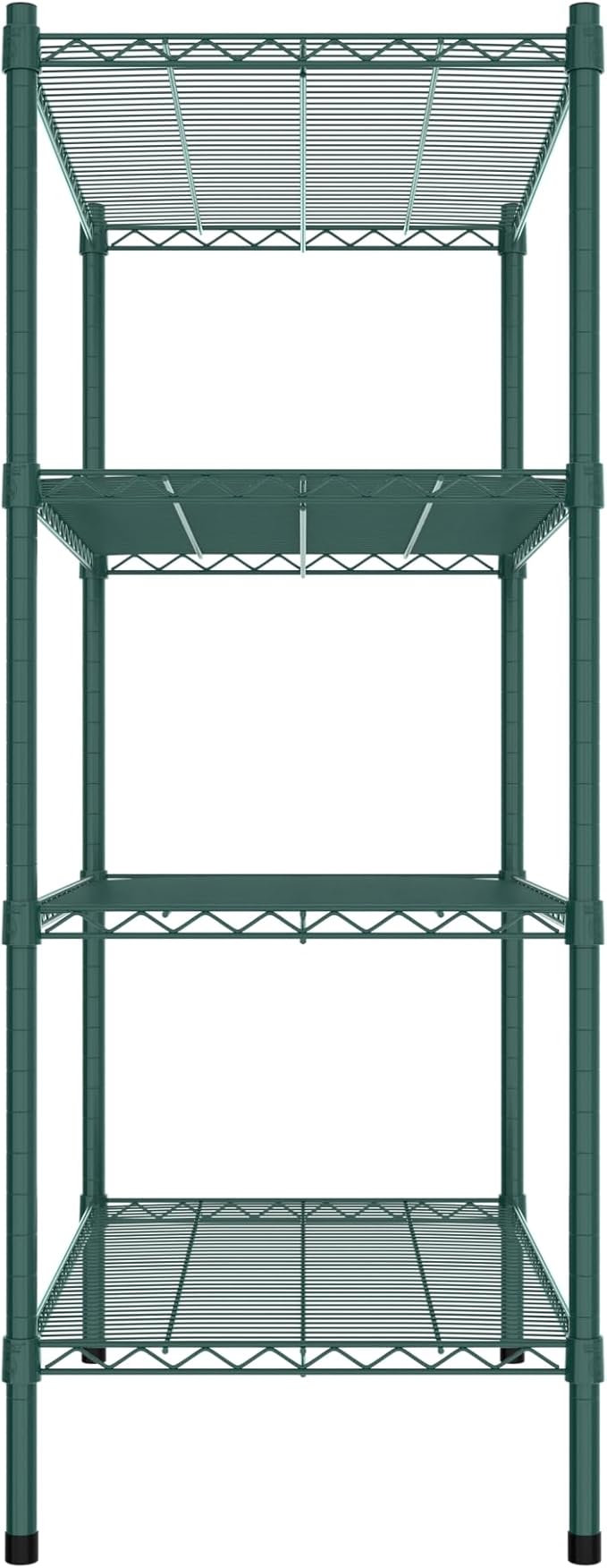 Commercial NSF Listed Green Epoxy Stationary Wire Shelving Kit 21" x 36" x 54", with 4 Shelves Perfect for Warehouse, Walk-in Refrigerator, Freezer, Grocery Store, Restaurant, Dishroom