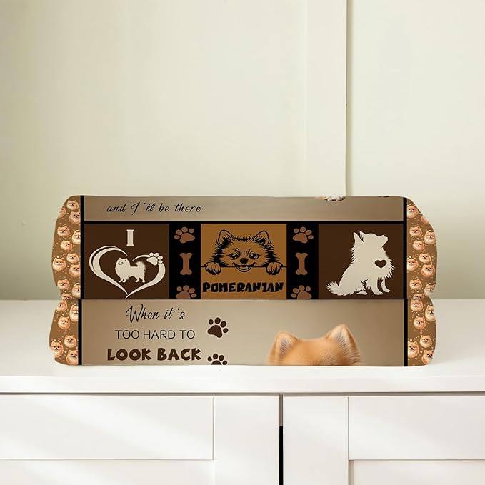Pomeranian Blanket, Pomeranian Dog Throw Blanket, Puppy Dog Gifts Blankets Stuff Fleece Flannel Plush for Girls Women Lovers Adults Soft Bedding Gift for Sofa Bed Office Home Decor 40"X50"