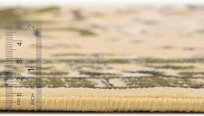 Unique Loom Taftan Collection Border Geometric Tribal Inspired Design Area Rug (8' 0 x 10' 0 Rectangular, Gold/ Gray)