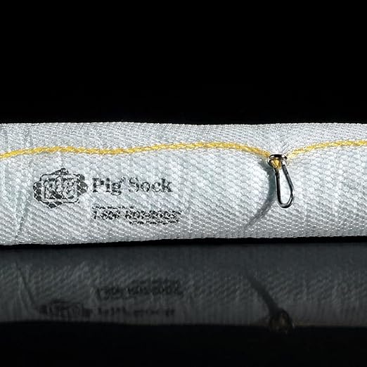 PIG Oil Boom - Oil-Only Absorbent Boom - 2 Pack - 5" x 20' Boom - Absorbs up to 12 gallons per Boom - BOM408