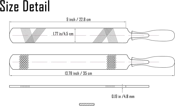 9 Inch Farrier Rasp File with Rubber Handle,Mini Rasp Hoof File Equine Hoof Rasp for Horses, Pig Hoof File, Goat Rasp