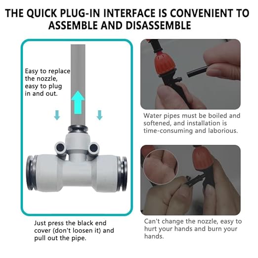 New Drip Irrigation Kits,Quick Connector Automatic Irrigation System,with Replaceable Bending Dropper,atomizing Copper Nozzle for Watering System for Garden Plant Lawn Patio. (15M)
