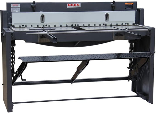 KAKA INDUSTRIAL Sheet Metal Shears Machine 52-Inch Heavy Duty Stomp Shear for Cutting 16 Gauge Steel,14-gauge Aluminum and Copper,Foot Pedal Operated Q01-5216