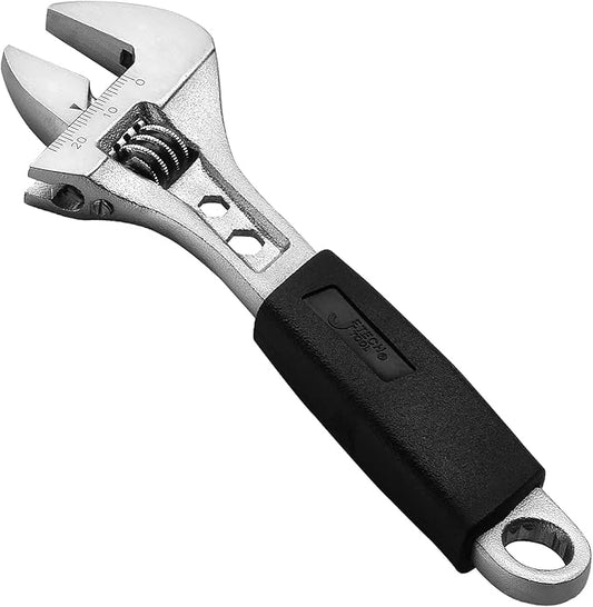 Jetech 6 Inch Adjustable Wrench with Softgrip Handle - Professional Shifter Spanner with Wide Caliber Opening