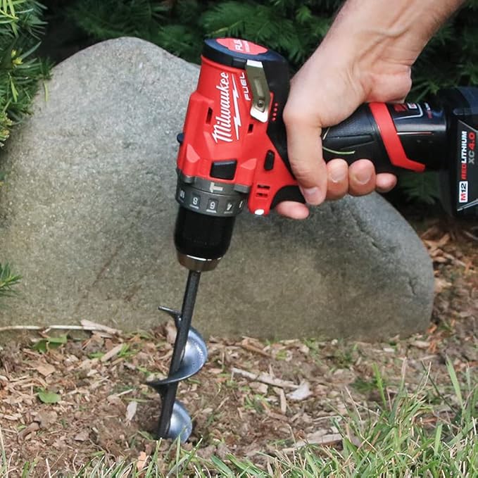 Willard & May Flower Bulb HEX Shaft Drill Planter, Non-Slip – 1.75 by 9 inch - Bulb & Bedding Plant Auger