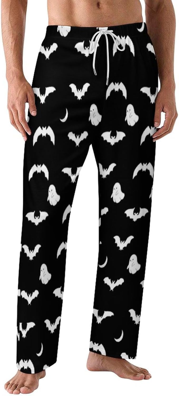 Funny Mens Pajama Pants Lightweight Soft Lounge Pant Sleep Pj Bottoms for Men With Pockets