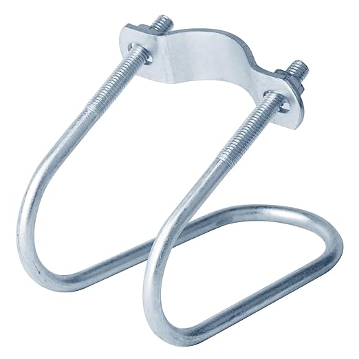 10 Sets 1-5/8" x 1-5/8" O.D. Cross-Connector Vertical Pipe Clip, Crossover Clamps Tube Buckle Fixator for Farm, Greenhouse Awning Frame Top Rail Fence Scaffolding