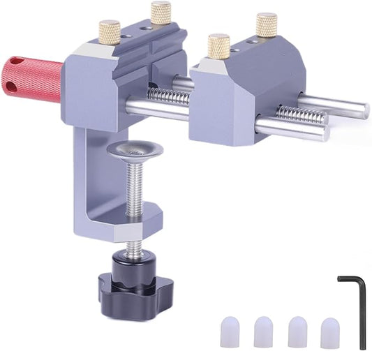 Precision Mini Table vise, 2.8-inch Portable Work Small Bench Vise, Mini Bench Vice Made by Aluminum alloy CNC Machining, Mini Table Clamp Vice for Crafts, Jewelry Making, Modeling and Repairs