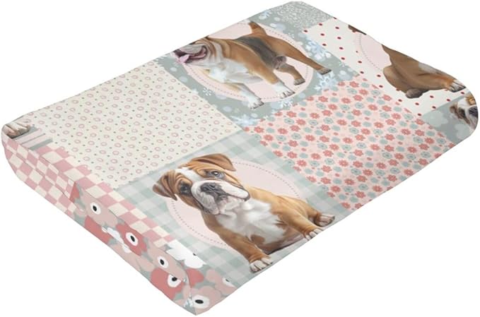 French Bulldog Throw Blanket Cute Bulldog Flannel Blankets Dog Lover Plush Super Soft Cozy Warm Decor Gifts for Boys Girls Kids Adults Men Women 50" x 60"