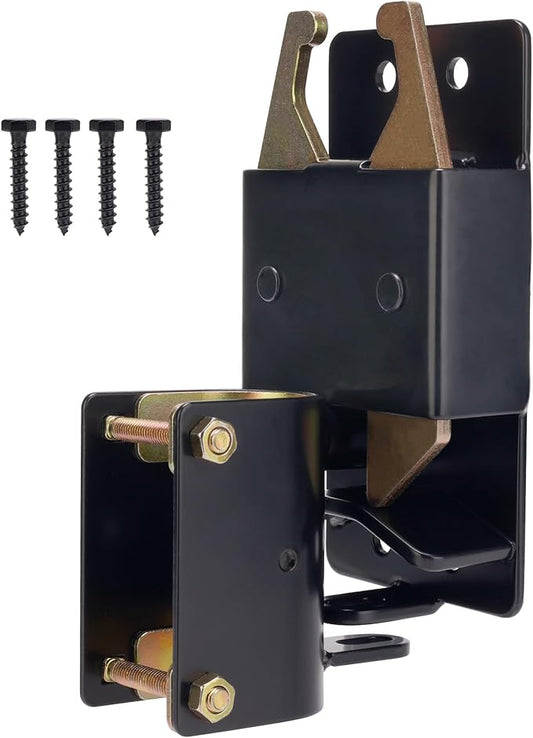 Heavy Duty 2 Way Farm Gate Latch, Two Way Fence Gate Latch for Metal Gates Livestock Cattle Gate Latches Gate Hardware for Horse Corrals, Ranches(Screws and Instructions Included)