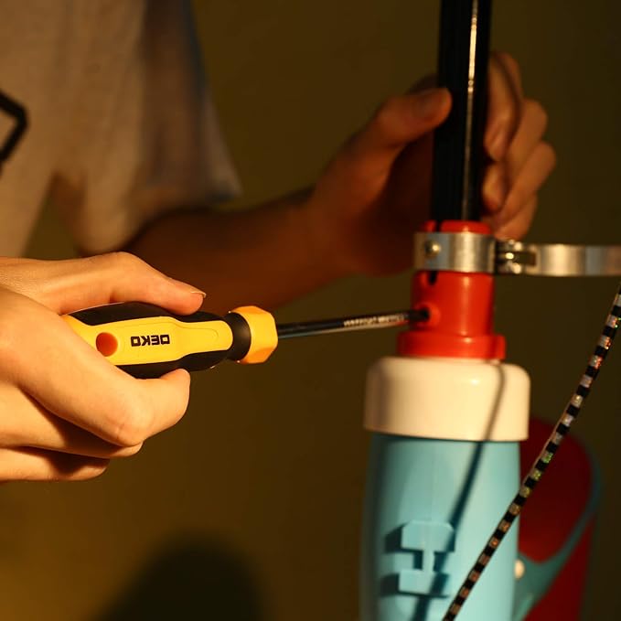 DEKOPRO 158 Piece Tool Set-General Household Hand Tool Kit,Auto Repair Tool Set, with Plastic Toolbox Storage Case