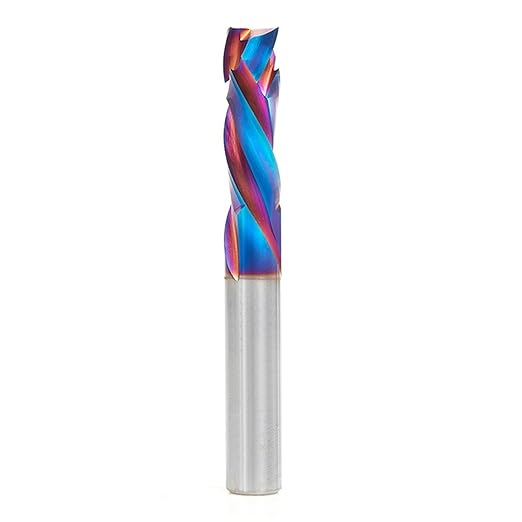 Amana Tool Spektra Extreme Tool Life Solid Carbide CNC Compression Spiral Router Bit, 46010-K, 3/8 D x 1-1/8 CH x 3/8 Shank x 3 Inch Long 3 Flute